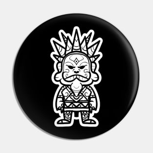 Cute Little Tribal Indian Chief King Pin