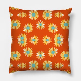 pattern with flowers and leaves Pillow