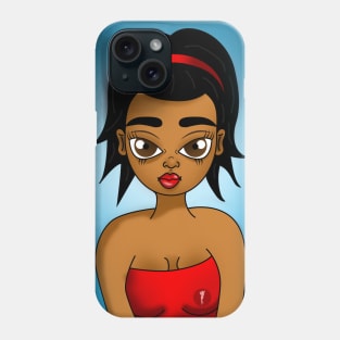 cute brown girl Phone Case