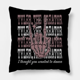 I thought you wanted to dance Fingers Outlaw Music Vintage Pillow