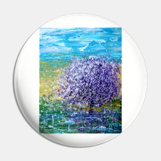 Purple Blossoms Pin