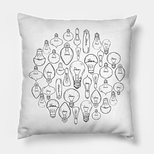 Idea Lightbulbs Pillow