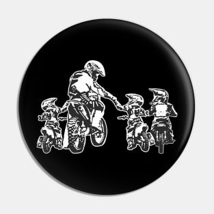 Motocross Dad  Son Trail Bikers Bicycle Father Day Pin