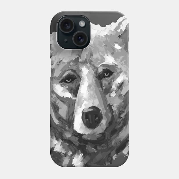 Bear Lover Black and White Phone Case by mailsoncello