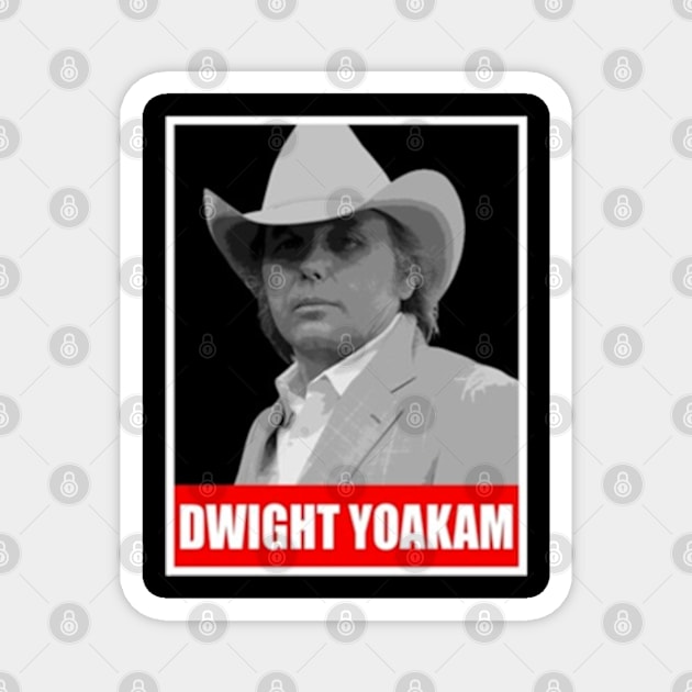 Dwight Yoakam / Country Retro Magnet by wildzfreak