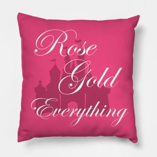 Rose Gold Everything T-Shirt Pillow