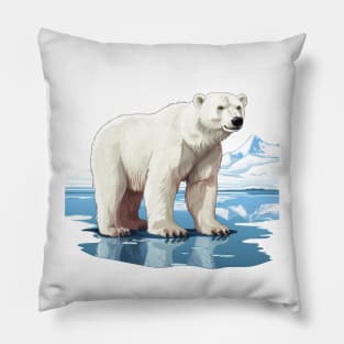 Arctic Polar Bear Pillow