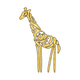 Yellow Giraffe design T-Shirt