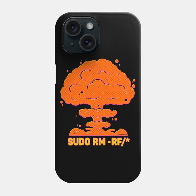 LINUX NUKE Phone Case by officegeekshop