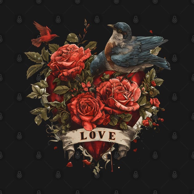 Love Takes Flight: Soar Through Blooms This Valentine's Day by Abystoic