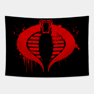 Cobra Logo (blood version) Tapestry