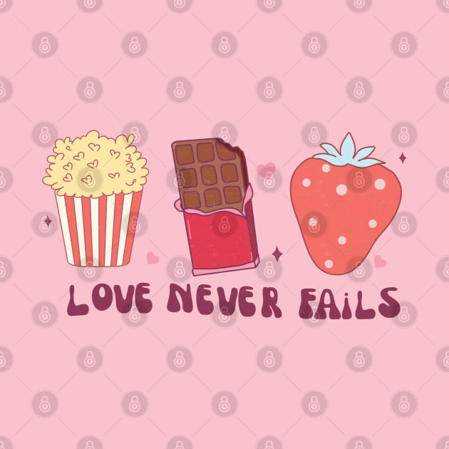 Love Never Fails Love Is All You Need Happy Valentines Day by Pop Cult Store