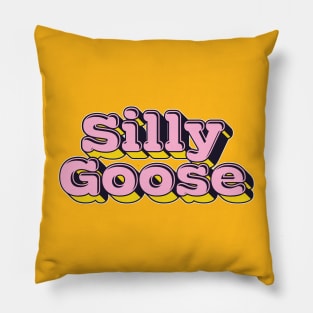 Silly Goose / Retro Meme Lover Design Pillow