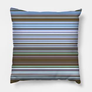 Blue & Brown Stripes Pillow