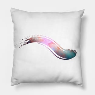 Paint brush stroke galaxy: dancing whoosh Pillow