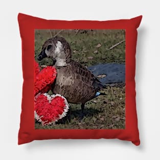 geese Valentine 2 Pillow