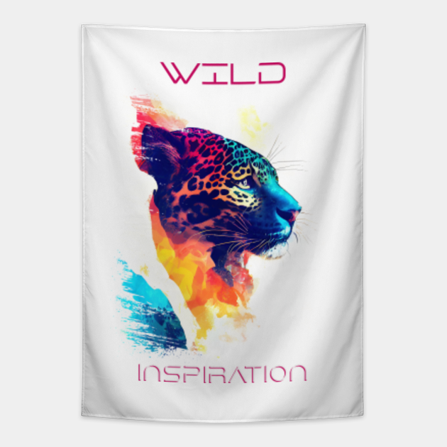Jaguar Wild Nature Animal Colors Art Painting - Jaguar - Tapestry | TeePublic Jaguar Wild Nature Animal Colors Art Painting - Jaguar - Tapestry | TeePublic
