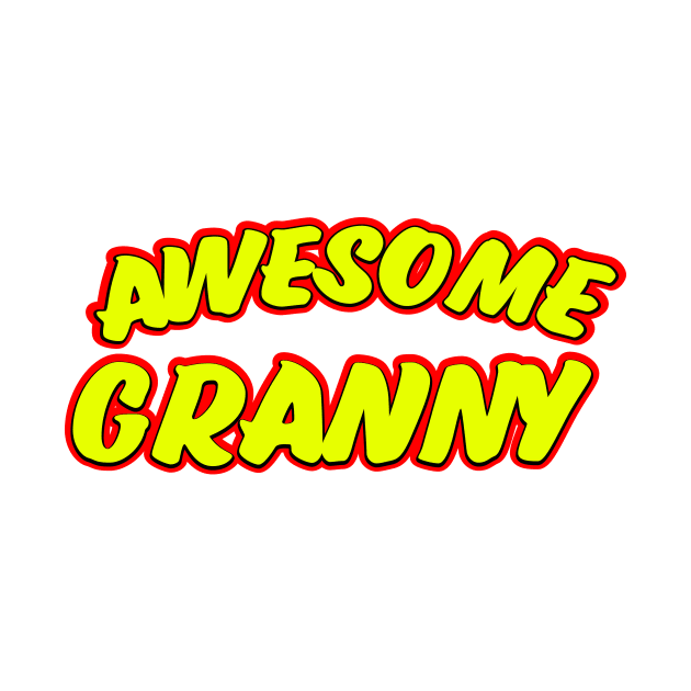 Awesome Granny cartoon logo by nickemporium1