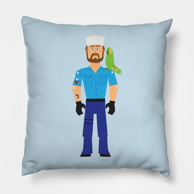 GI Joe Shipwreck Pillow by Fall Down Tree