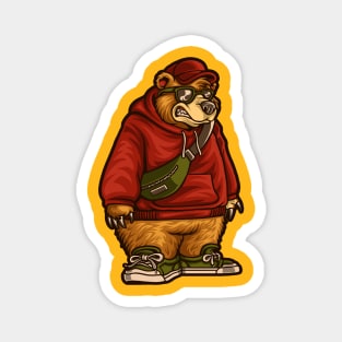 casual grizzly Magnet