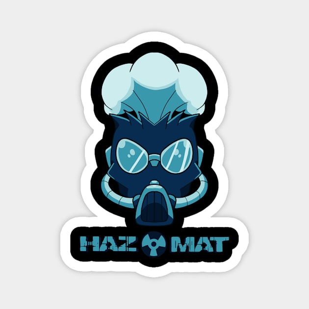 HazMat Warhead Blue Magnet by KnightLineArt