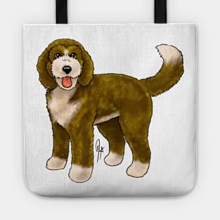 Dog - Bernadoodle - Cream and Brown Tote