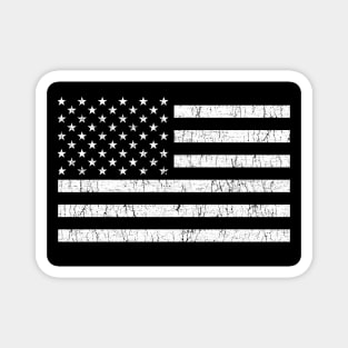 Black American Flag Magnet