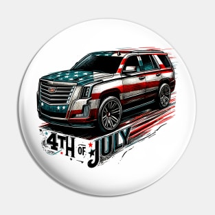 4th Of July - Cadillac Escalade Pin