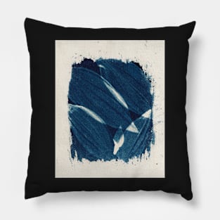 Leaves Cyanotype. Pillow