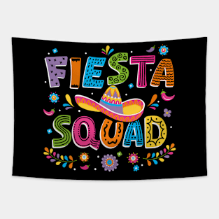 Cinco de Mayo Fiesta Squad Family Matching Group Boys Kids Tapestry