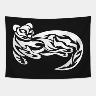 Tribal Otter Tattoo Tapestry