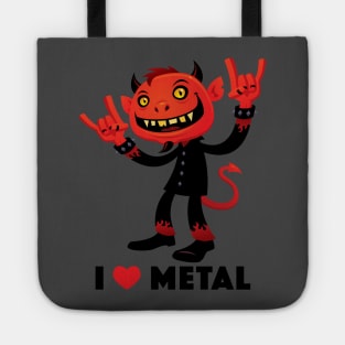 I Love Metal Devil Tote