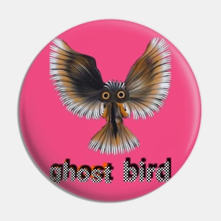 ghost bird art design Pin