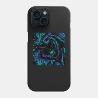 Seigaiha Spiral Phone Case