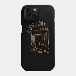 Letmedoitforyou retro caroonish design Phone Case