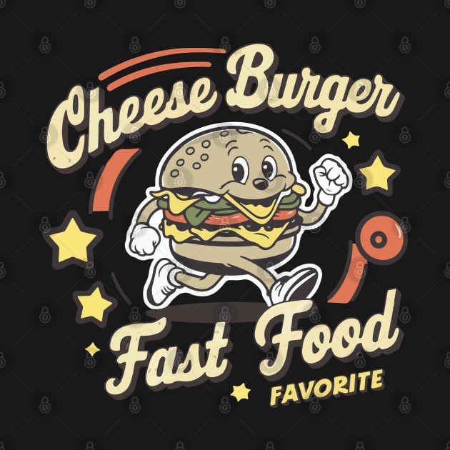 Cheese Burger Fast Food Favorite by Moulezitouna