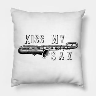 Kiss My Sax (baritone version) Pillow