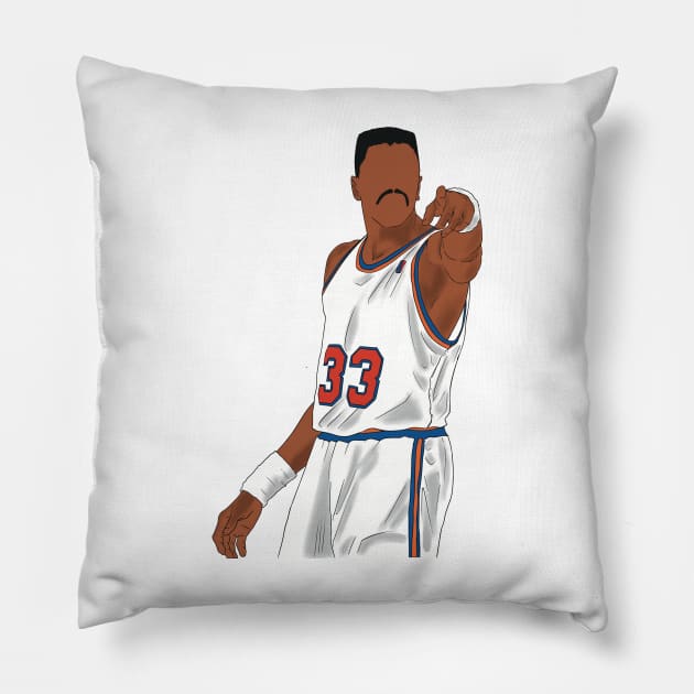 patrick ewing Pillow by SickSticksCo