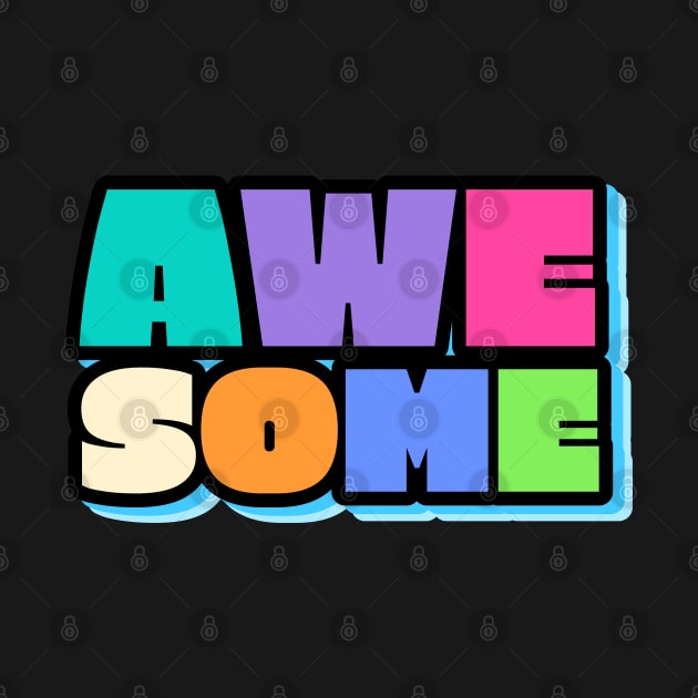 Awesome Word Text Design by BrightLightArts