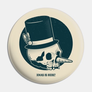 Skull Christmas Pin