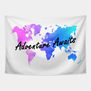 Adventure Awaits - World Travel Tapestry