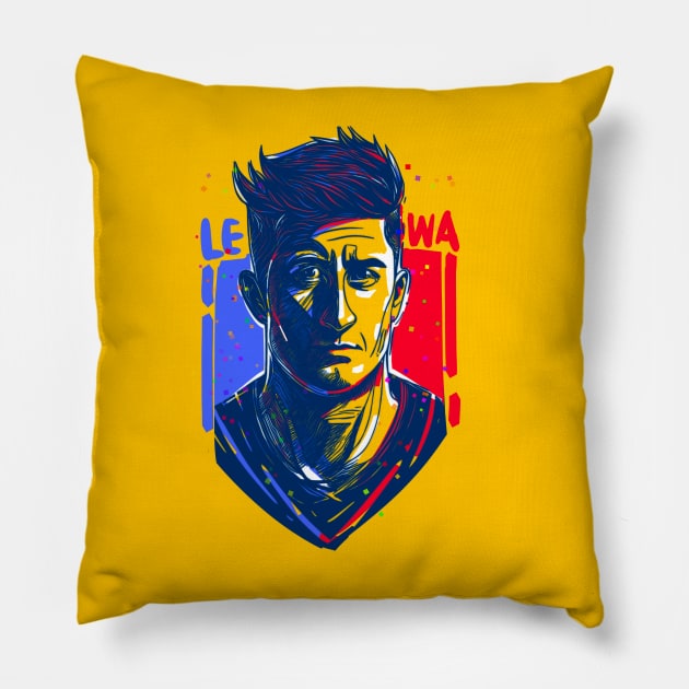 Robert ‘Lewa’ Lewandoeski Pillow by BAJAJU