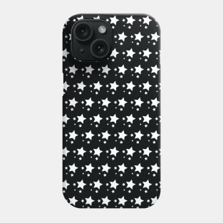 Black and White Stars Seamless Pattern 004#001 Phone Case