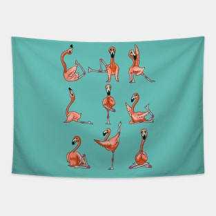 Flamingo Yoga Tapestry