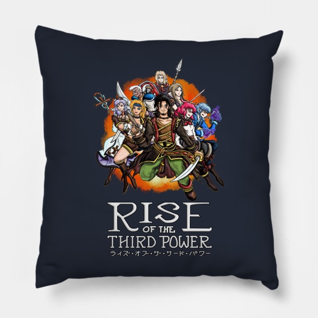 Rise of the Third Power Heroes Pillow by WarioPunk