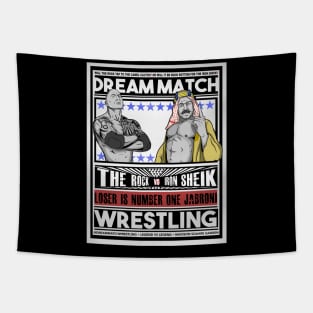 The Rock vs Iron Sheik Tapestry