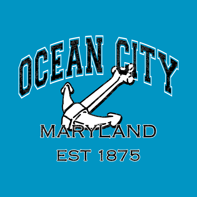 Ocean City Maryland Vintage Look by RangerTees