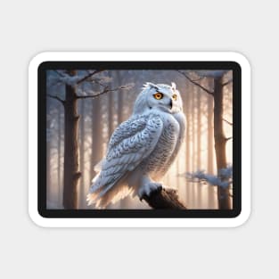 Snow Owl Magnet