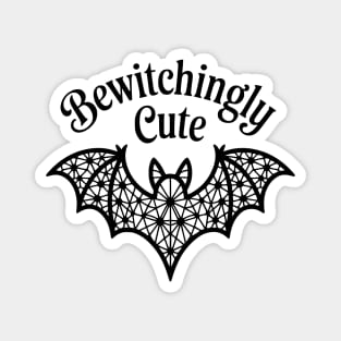 Bewitchingly Cute Coquette Witch Design Magnet