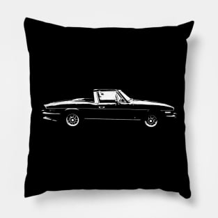 Triumph Stag classic 1970s British car side view Pillow